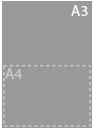 A3<br/><span style='font-size:11px;'>(29,7 * 42,0 cm)</span>